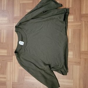 Victorias Secret Pink reversible crop 3/4 sweater